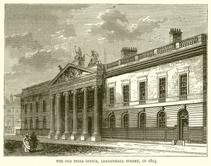 1803年の旧インド事務所、リーデンホールストリート 作： English School