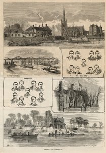 オックスフォードとケンブリッジのボートレース 作： English School