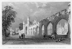 オークランド司教、ダラムの司教の宮殿、1833 作： English School