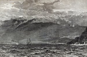 テネリフのピーク、サンテクルス、「レジャーアワー」、1888 作： English School