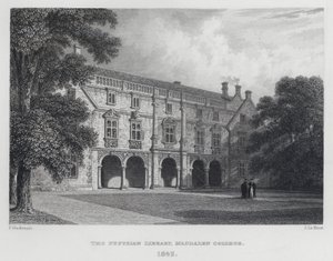 ペピシアン図書館、マグダレン大学、1842年 作： English School