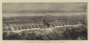 1873年にウィーンで開催された万国博覧会の提案（版画 作： English School