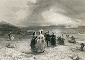 バーリントンの女王、R。ウォリス作、1844年 作： English School