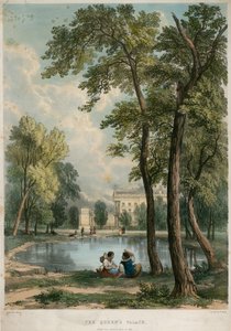クイーンズパレス、1836年にグリーンパークから 作： English School