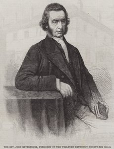 1861～62年ウェスリアン・メソジスト協会会長 ジョン・ラッテンベリー牧師（彫刻作品 作： English School