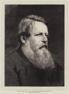 The Right Honourable Stafford Henry Northcote (the engraving) 作： English School