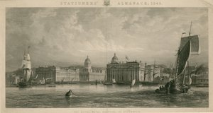 グリニッジ、ロンドンの王立海軍病院 作： English School