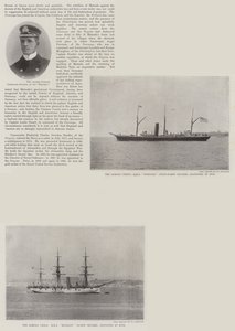 アピアのイギリス海軍（版画 作： English School