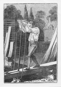 The Sawyer、The Young TradesmanまたはBook of English Trades、1839 作： English School