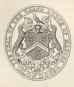 1813年以前のロンドンのメイソングランドロッジのシール 作： English School