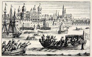 1688年4月、塔に行く7人の司教 作： English School