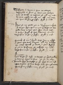 デヴォンシャー・スクリプト」（Add MS 17492, f.6v）より シェルトゥンのアクロスティック（紙にペンとインク 作： English School