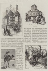 植民地博覧会の南オーストラリア州裁判所（彫刻 作： English School