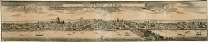 1666年の大火災後のロンドン南部展望 作： English School