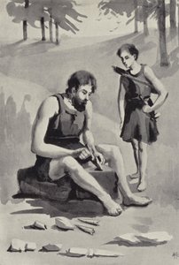 The Spear Maker（リトグラフ 作： English School