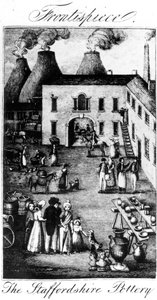 1827年に撮影されたスタッフォードシャー陶器 作： English School