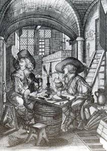 Sucklington Faction、または（Sucklings）Roaring Boyes、1641年に印刷（彫刻） 作： English School