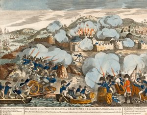 ？1809年2月24日にフランス領西インド諸島でフランス領マルティニーク島を占領？ 作： English School