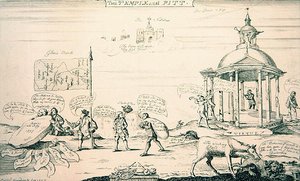 The Temple and Pitt (Engraving) 作： English School