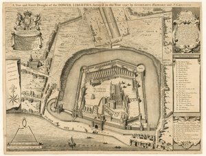 1597年に調査されたロンドン塔 作： English School