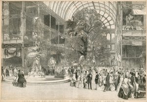 トランセプト、北を見る、素晴らしい展覧会、1851 作： English School