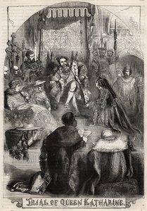 1529年、ヘンリー8世の最初の妻であり、国王との結婚が取り消された王妃キャサリン・アラゴンの裁判 - Proces de Catherine d