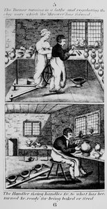 旋盤を回すターナー、1827