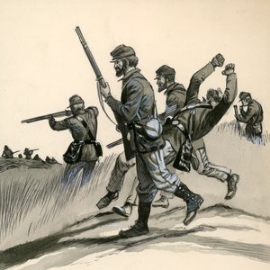 南北戦争中の北軍の歩兵