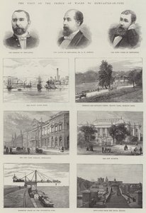 The Visit of the Prince of Wales to Newcastle-on-Tyne (e.g. engraving) 作： English School
