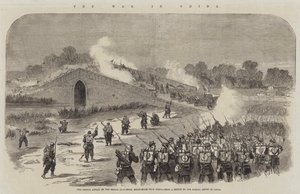 中国での戦争の様子（彫刻 作： English School