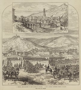 スペインでの戦争の様子（彫刻 作： English School