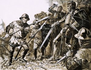 バラの戦争。バーネットでの最後の戦い 作： English School