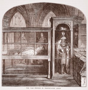 ウェストミンスター寺院の蝋人形、1880年頃 作： English School