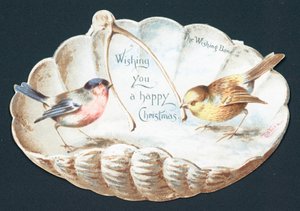 願いの骨、クラムシェルの鳥、クリスマスカード 作： English School