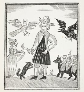 ウッドランドの魔女、ジョン・アシュトンによる18世紀のChap-booksからのイラスト、パブ。 1882 作： English School