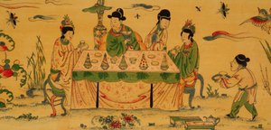 ウィットコムキャビネット、1697年頃（日本産、銀色の木材） 作： English School