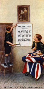 ウルフカブの約束、1929 作： English School