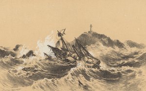 難破船フォルファーシャー号（リトグラフ） 作： English School