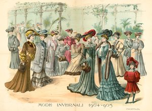 ヤングレディースジャーナル：モードインヴェナーリ、1904-05 作： English School