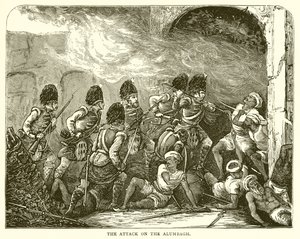 アラムバーグへの攻撃（1857） 作： English School