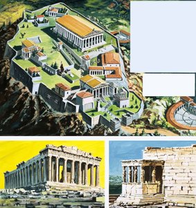 古代ギリシャのアテネ市 作： English School