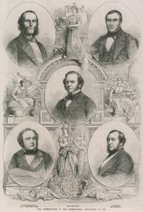 1862年の国際展示会の委員 作： English School