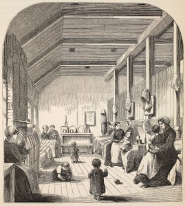 ブリクストンの囚人保育園、ロンドンの刑務所刑務所からのイラスト、ヘンリーメイヒューとジョンビニーによる刑務所生活のシーン、パブ。 1862 作： English School