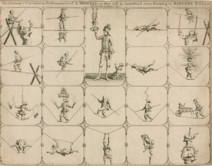 彼らが毎晩Sadlers WellsでSignor Spinacutaによって紹介されるサルの奇妙で珍しいパフォーマンス 作： English School
