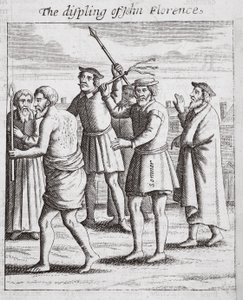 ジョン・フローレンスの散水、ジョン・フォックスの使徒と記念碑のイラスト、第9版、パブ。 1684 作： English School