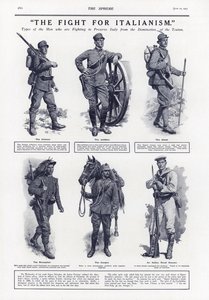 イタリア主義のための戦い、第一次世界大戦、1915 作： English School