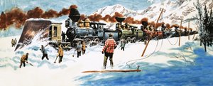 アメリカ全土で最初の大陸横断鉄道 作： English School