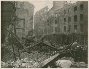 ロンドンのオールドベイリーの大火事 作： English School