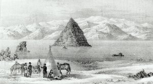 1844年1月のピラミッド湖の榴弾砲は、探検隊の報告から1842年のロッキー山脈、および1843-44年のジョンC.フリーモントによるオレゴンとノースカロライナまで、1845年（ 作： English School