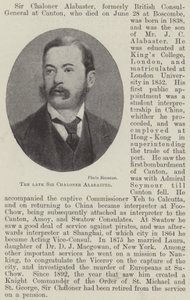 故Sir Chaloner Alabaster (litho)